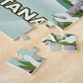 Arosa Lenzerheide, Zwitserland ski-poster. Magneet Legpuzzel (Zijkant)