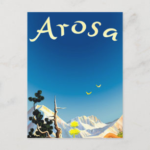 Arosa Mountains, Summer Field Briefkaart