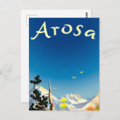 Arosa Mountains, Summer Field Briefkaart (Voorkant / Achterkant)