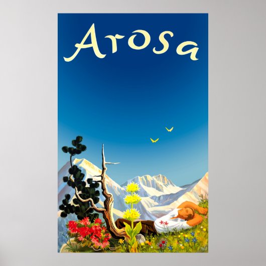 Arosa Mountains, Summer Field Poster (Voorkant)