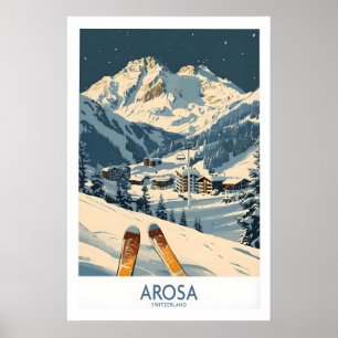 Arosa Ski Print - Zwitserland 1