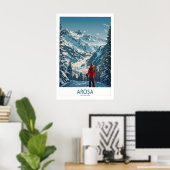 Arosa-wandkunstdruk Zwitserland 1 Poster (Thuiskantoor)