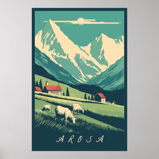 Arosa, Zwitserland, Poster (Voorkant)
