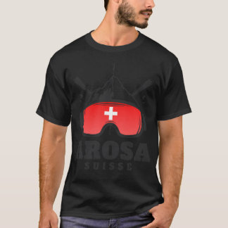 Arosa Zwitserland Ski Resort Skiën Souvenir T-shirt