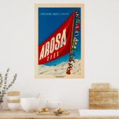 Arosa, Zwitserland, Ski Travel Poster (Keuken)