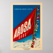 Arosa, Zwitserland, Ski Travel Poster (Voorkant)