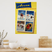 Arosa, Zwitserland, Ski Travel Poster (Keuken)