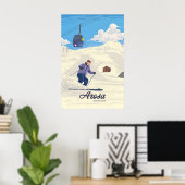 Arosa Zwitserland Skigebied Reisposter Poster (Thuiskantoor)
