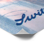 Arosa Zwitserland Vintage Travel Poster (Hoek)