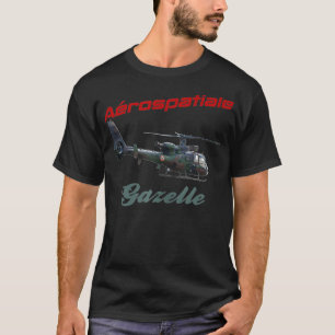 Arospatiale gazelle helikopter sa 341 gazelle sa34 t-shirt