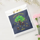 Around apen die bananen gaan bedankzakje (Gezegeld)