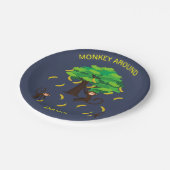 Around apen die bananen gaan   papieren bordje (Gekanteld)