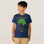 Around apen die bananen gaan t-shirt (Voorkant volledig)