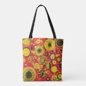 Around circle splats tote bag (Achterkant)
