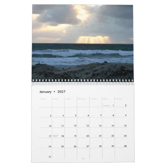 Around San Diego Kalender (Jan 2027)