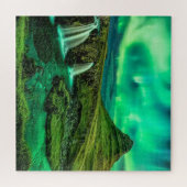 Aroura Borealis over IJsland Legpuzzel (Horizontaal)