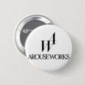 AROUSE WORKSロゴ RONDE BUTTON 5,7 CM (Voorkant /achterkant)