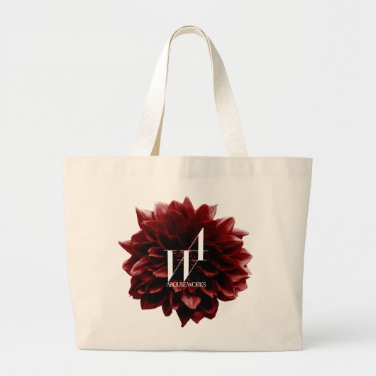 AROUSE WORKS Dahlia Grote Tote Bag (Voorkant)