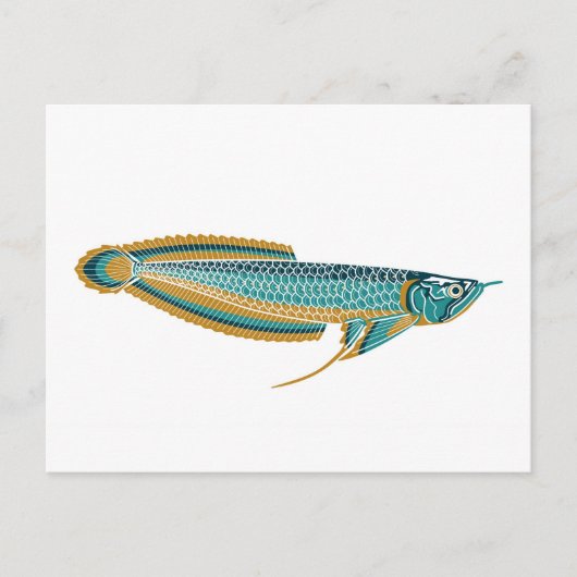 arowana briefkaart (Voorkant)