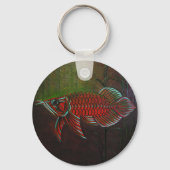 Arowana Button Sleutelhanger (Voorkant)