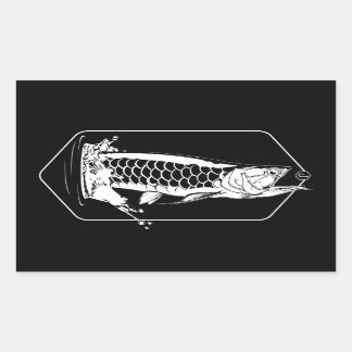 Arowana Jump Rechthoekige Sticker
