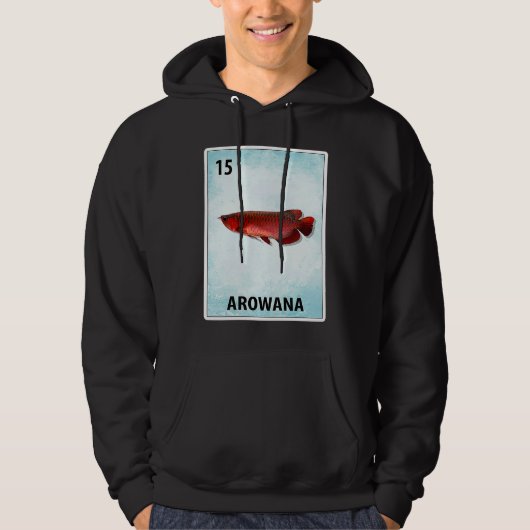 Arowana Mexican Fish Cards Hoodie (Voorkant)