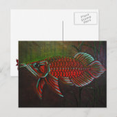 Arowana Post-kaart Briefkaart (Voorkant / Achterkant)