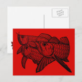 Arowana Post-kaart Briefkaart (Voorkant / Achterkant)