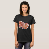 Arowana-sticker T-shirt (Voorkant volledig)