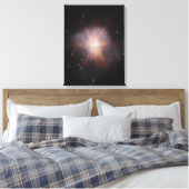 ARP 220 licht de nachtelijke hemel op Canvas Afdruk (Insitu (Slaapkamer))