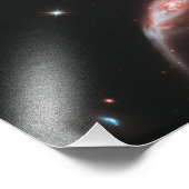 Arp 273 Galaxy Paar (Hubble Telescope) Foto Afdruk (Hoek)