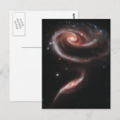 Arp 273 Interactieve galaxies (Hubble Telescope) Briefkaart (Voorkant / Achterkant)