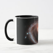 Arp 273 Interactieve galaxies (Hubble Telescope) Mok (Links)