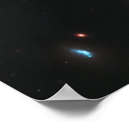 Arp 273 Interactieve galaxies (Hubble Telescope) Poster (Hoek)