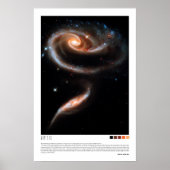 Arp 273 Interactieve galaxies (Hubble Telescope) Poster (Voorkant)