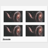 Arp 273 Interactieve galaxies (Hubble Telescope) Rechthoekige Sticker (Vel)