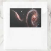 Arp 273 Interactieve galaxies (Hubble Telescope) Rechthoekige Sticker (Tas)