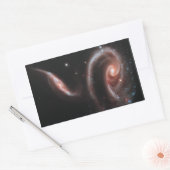 Arp 273 Interactieve galaxies (Hubble Telescope) Rechthoekige Sticker (Envelop)
