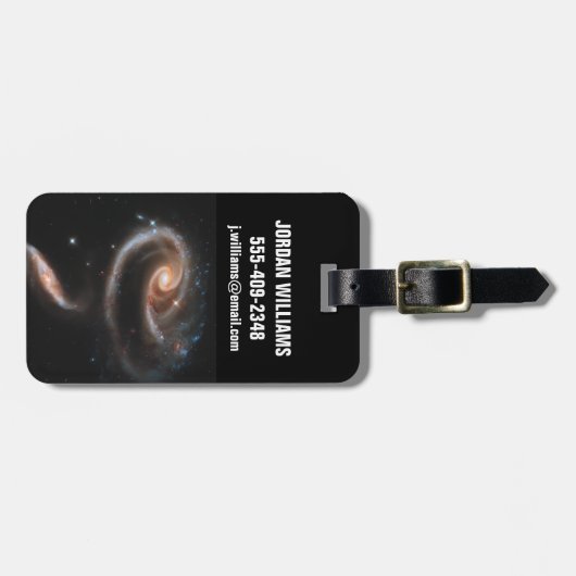 ARP 273 Interagerende sterrenstelsels in Andromeda Bagagelabel (Voorkant horizontaal)