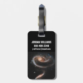 ARP 273 Interagerende sterrenstelsels in Andromeda Bagagelabel (Achterkant verticaal)