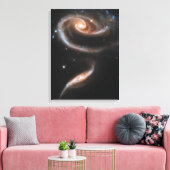ARP 273 Interagerende sterrenstelsels in Andromeda Canvas Afdruk (Insitu (Woonkamer))