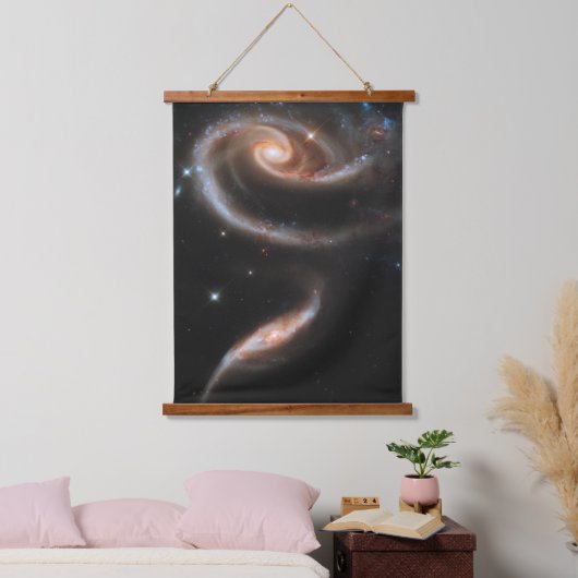 ARP 273 Interagerende sterrenstelsels in Andromeda Hangend Wandkleed (Slaapkamer)
