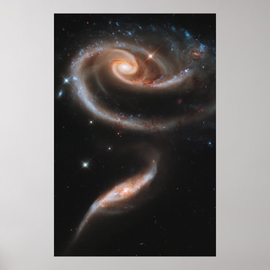 ARP 273 Interagerende sterrenstelsels in Andromeda Poster (Voorkant)