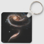 ARP 273 Interagerende sterrenstelsels in Andromeda Sleutelhanger (Achterkant)