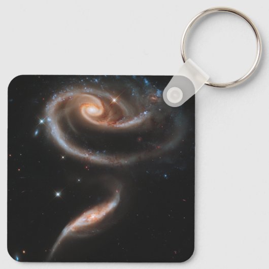 ARP 273 Interagerende sterrenstelsels in Andromeda Sleutelhanger (Achterkant)