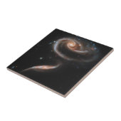 ARP 273 Interagerende sterrenstelsels in Andromeda Tegeltje (Zijkant)