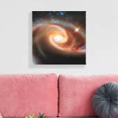 Arp 273 Roos Galaxies Hubble Buitenspatie Foto Canvas Afdruk (Insitu (Woonkamer))