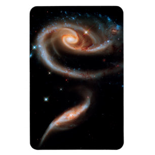 Arp 273 Rose-sterrenstelsels Hubble-foto van de bu Magneet