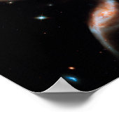 Arp 273 Rose-sterrenstelsels Hubble-foto van de bu Poster (Hoek)