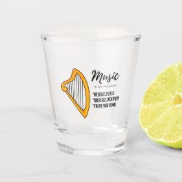 arpa Music , instrument, liefhebbers Shot Glas